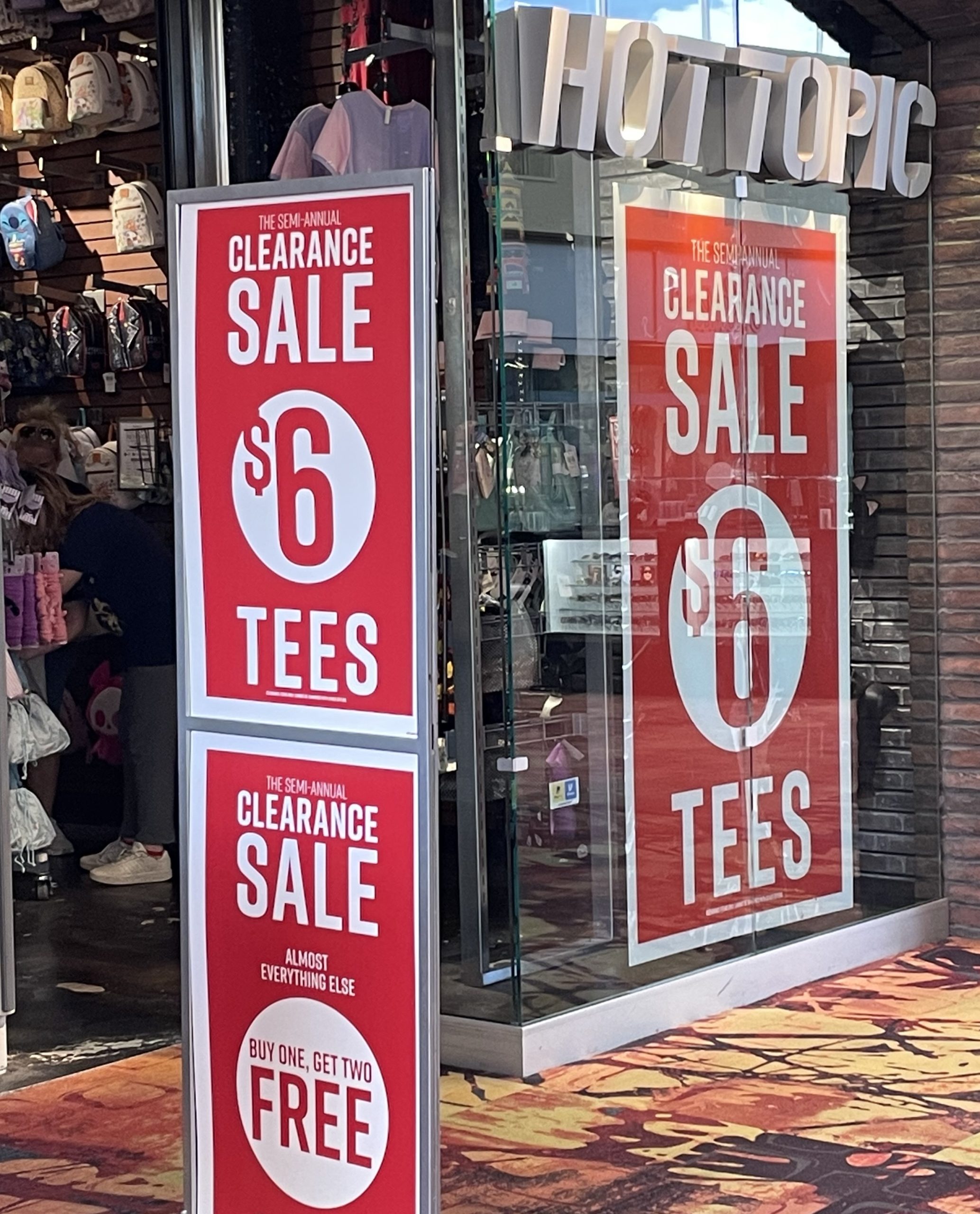 Semi Annual Clearance Sale - Hot Topic | Sunset Mall